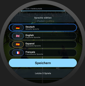 Watch Einstellungen Designauswahl