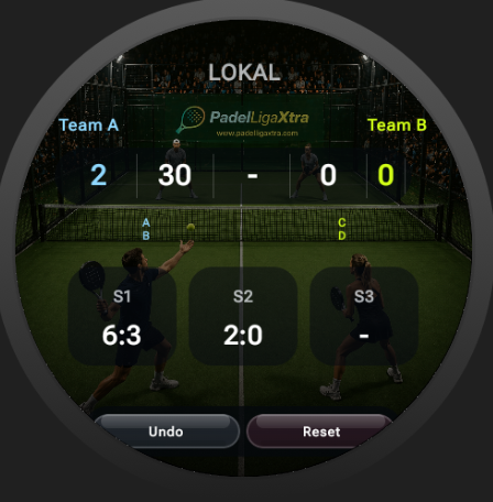 Watch Lokales Spiel aktiver Score